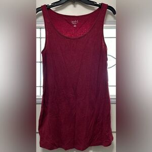 Isabel Maternity Tank Top. Heather Red. (503)